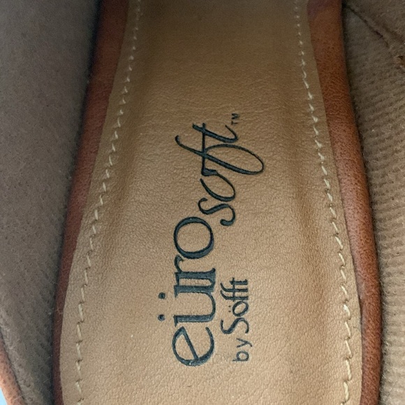 Sofft Euro Soft Caelyn brown leather heeled sandals. Size 6 - Picture 5 of 5